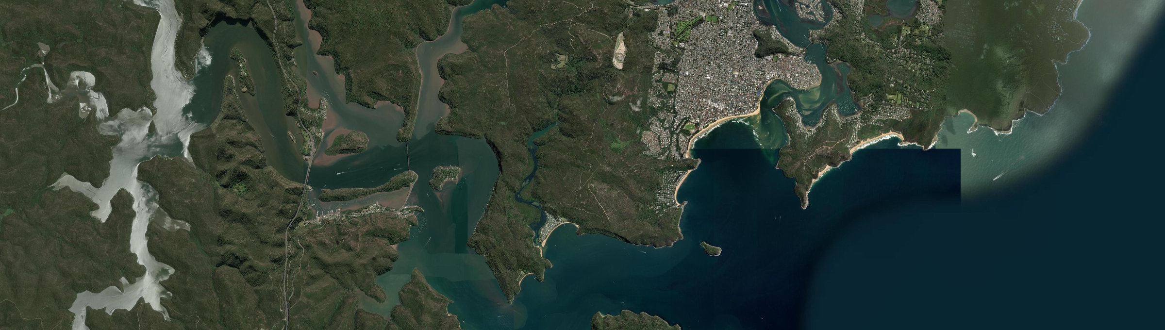 Aerial view of Patonga, NSW