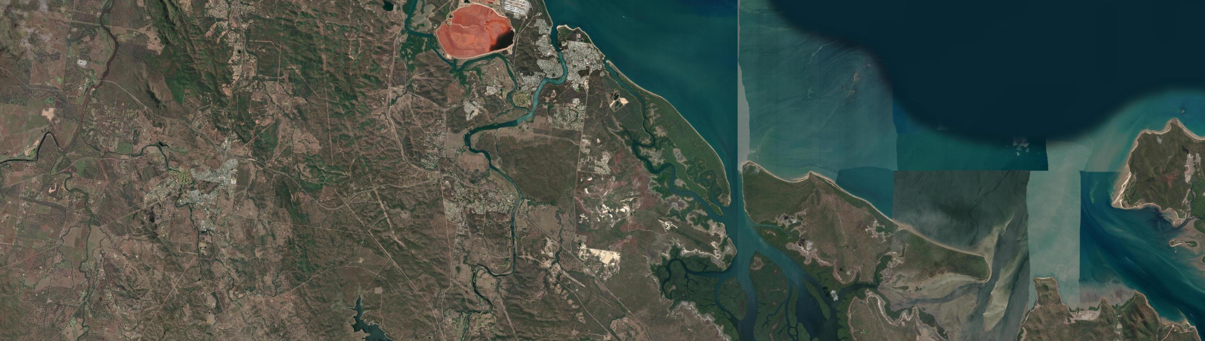 Aerial view of Tannum Sands, QLD