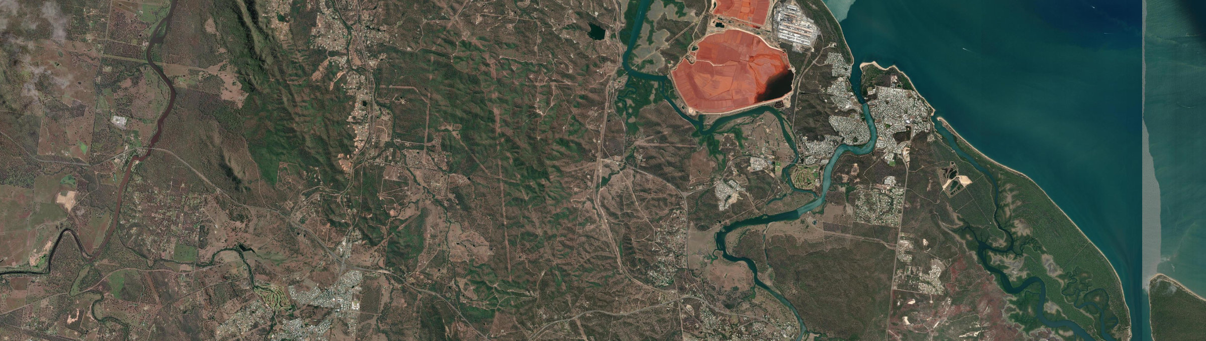 Aerial view of Wurdong Heights, QLD