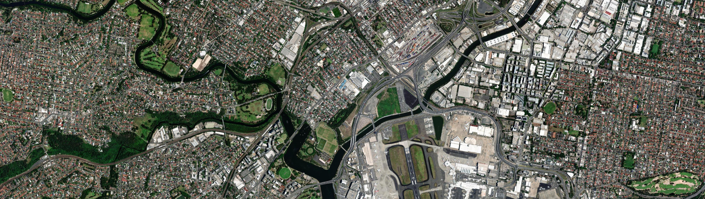 Aerial view of Tempe, NSW