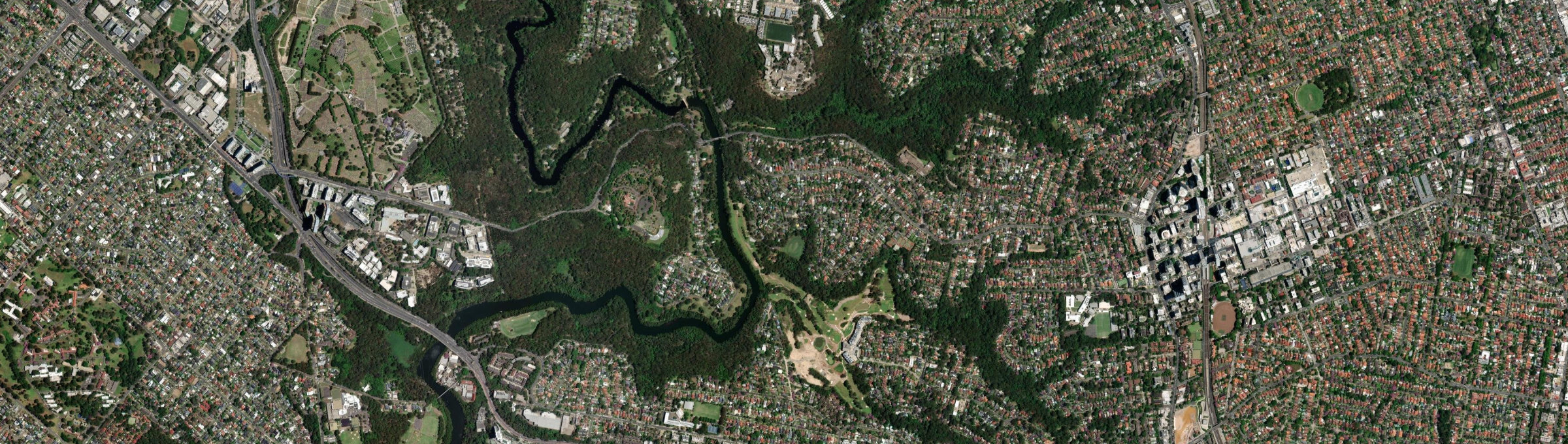 Aerial view of Chatswood West, NSW