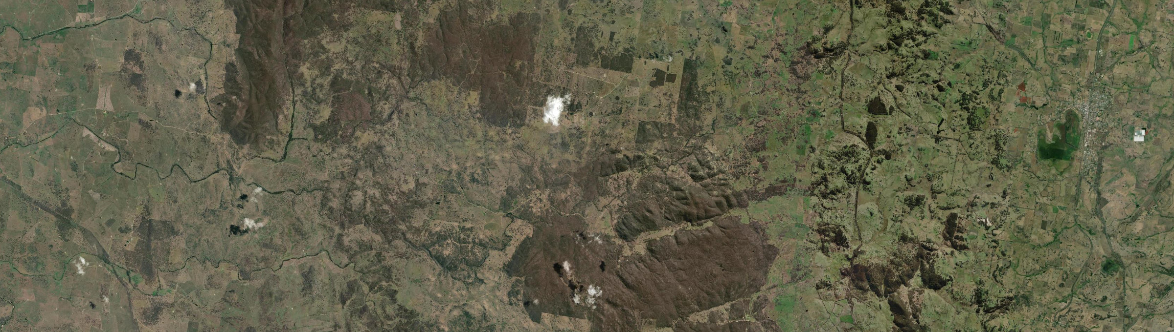 Aerial view of Baldersleigh, NSW