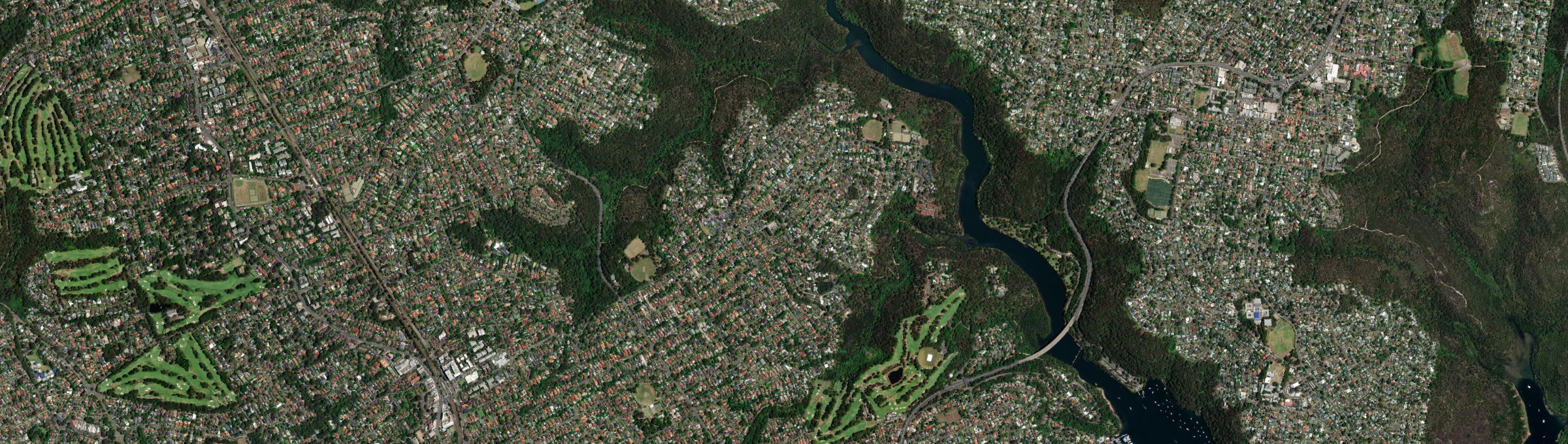 Aerial view of East Lindfield, NSW