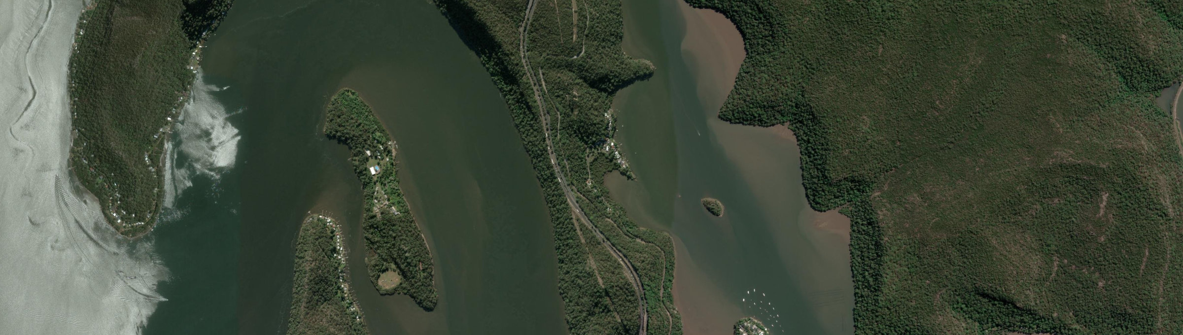 Aerial view of Cheero Point, NSW