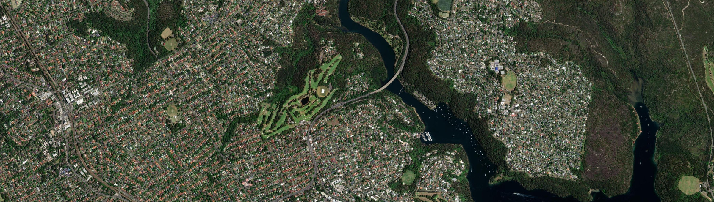 Aerial view of Roseville Chase, NSW