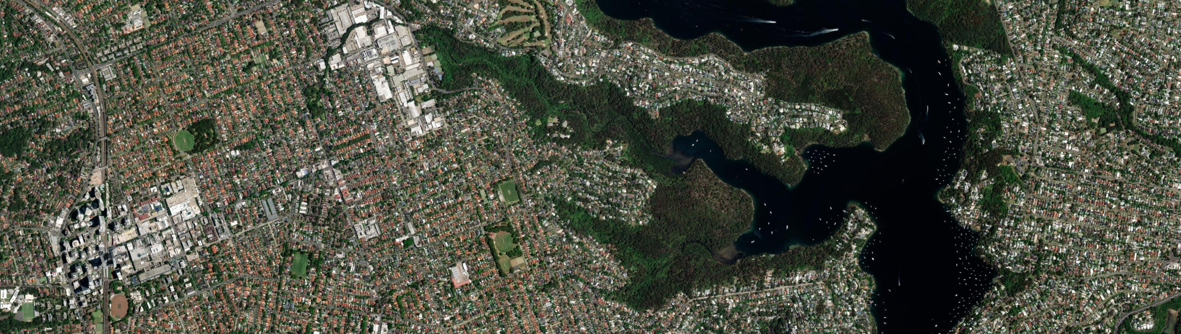 Aerial view of Middle Cove, NSW