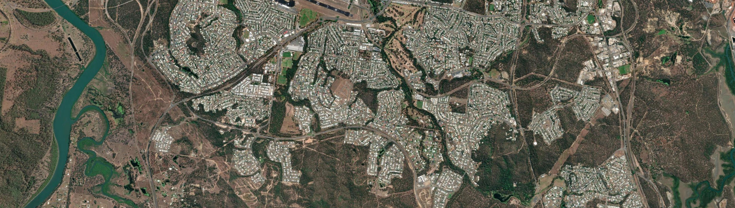 Aerial view of New Auckland, QLD