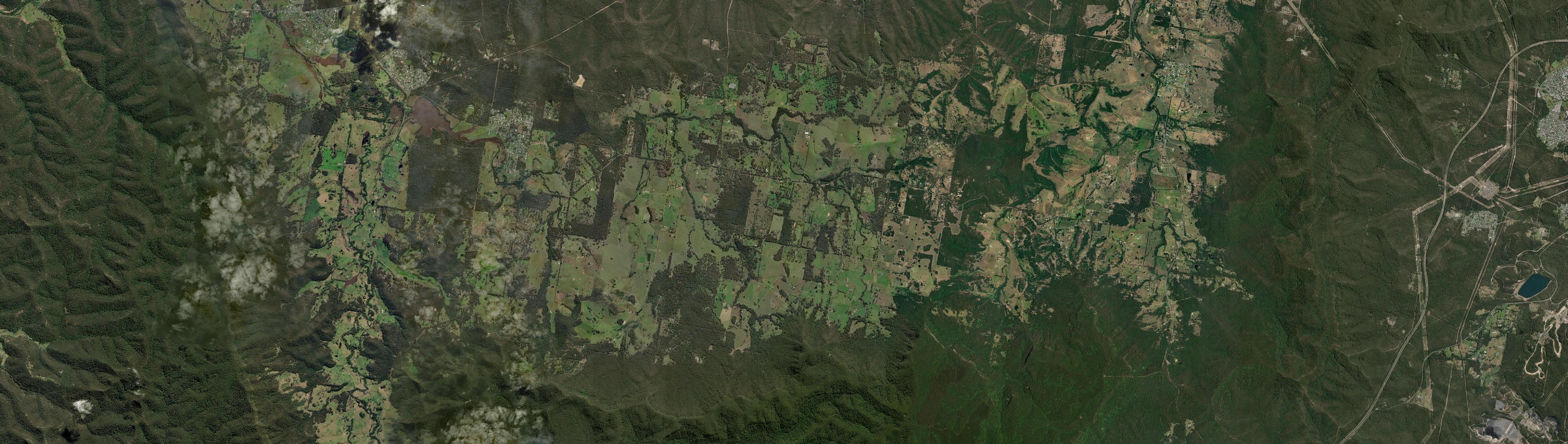 Aerial view of Quorrobolong, NSW
