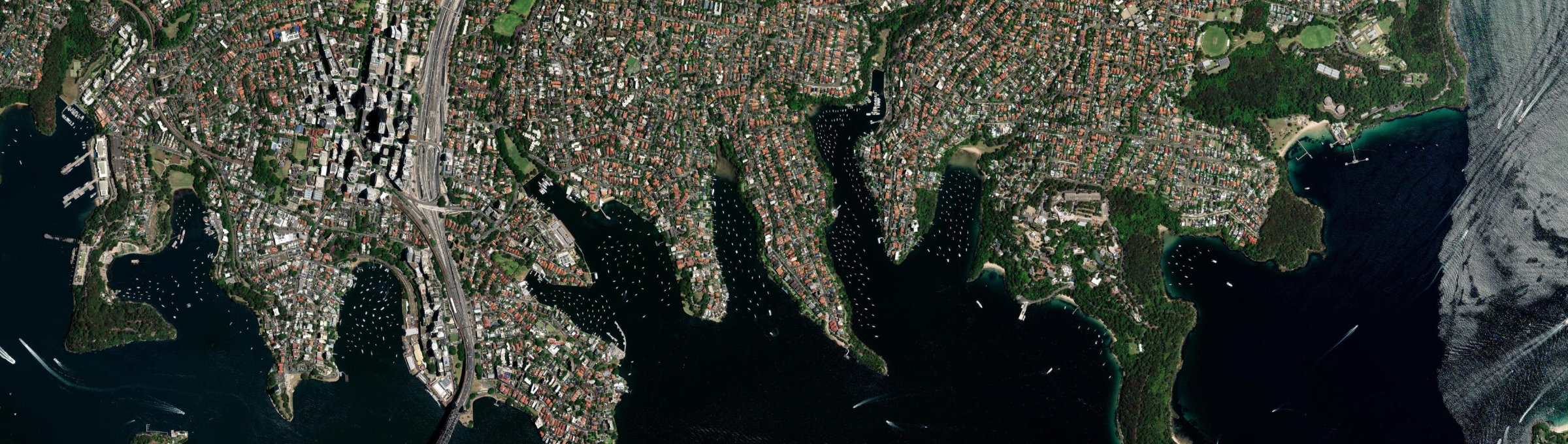 Aerial view of Cremorne Point, NSW