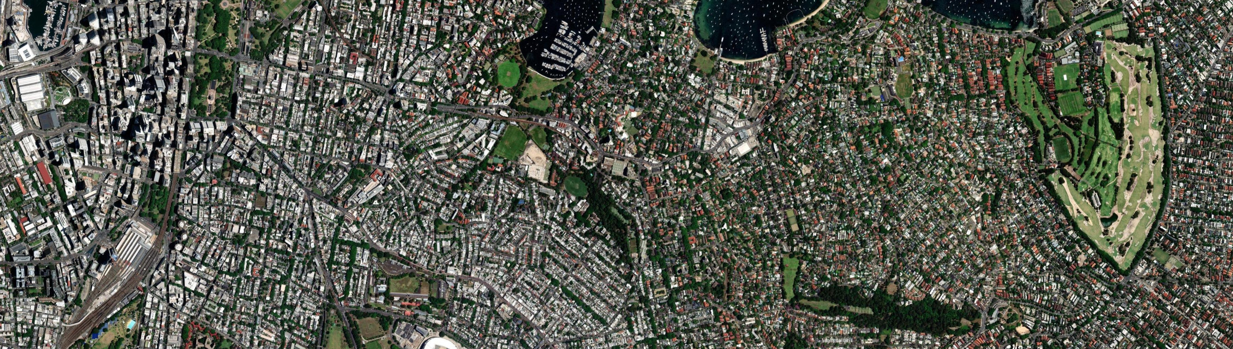 Aerial view of Edgecliff, NSW
