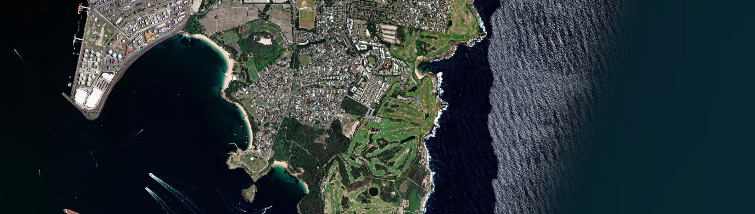 Aerial view of Little Bay, NSW