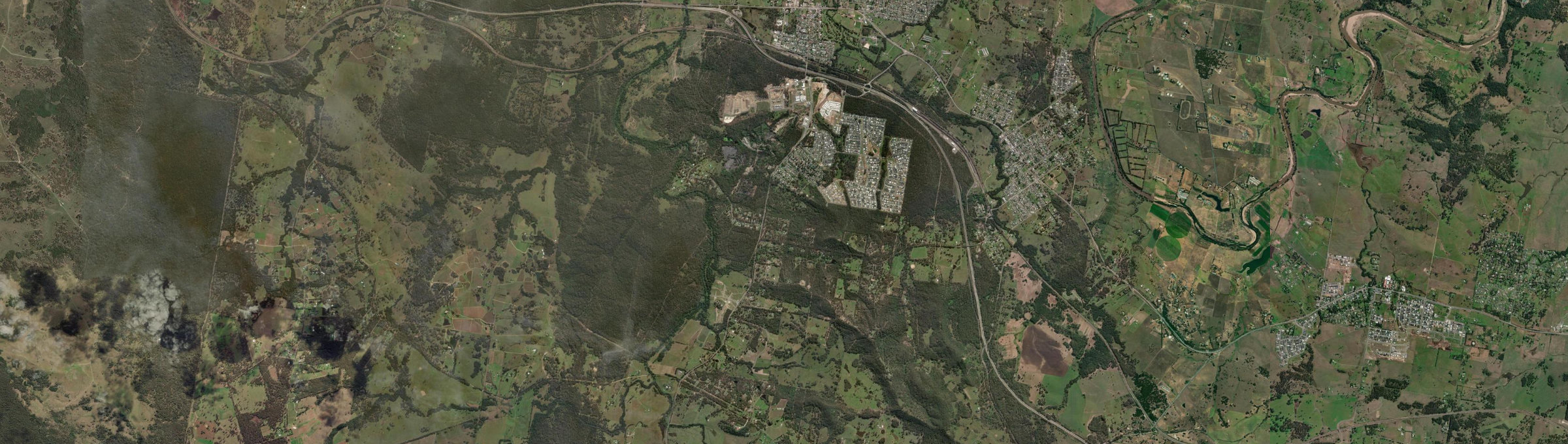 Aerial view of North Rothbury, NSW