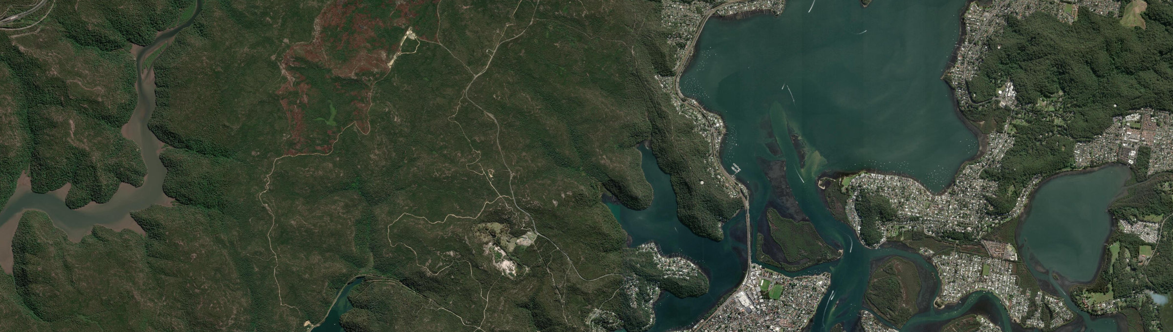 Aerial view of Woy Woy Bay, NSW