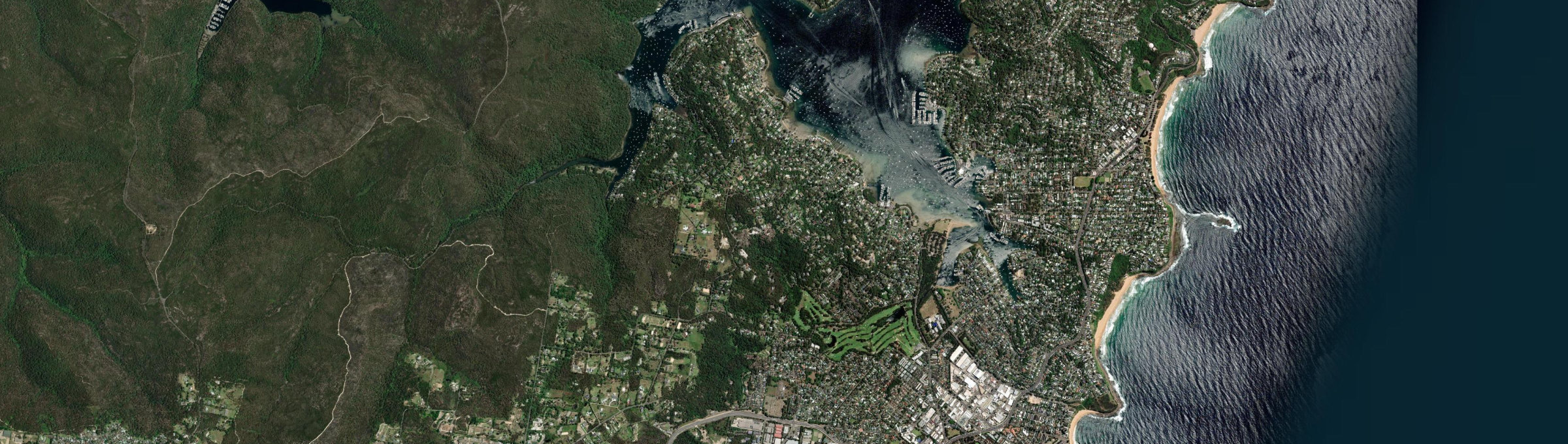 Aerial view of Bayview (NSW), NSW
