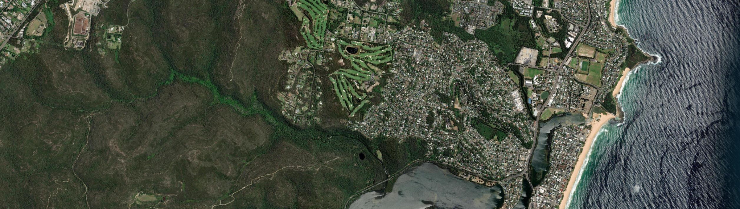 Aerial view of Elanora Heights, NSW