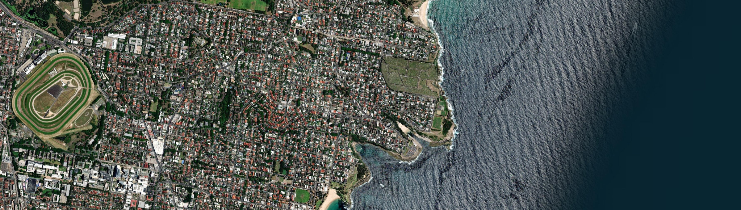 Aerial view of Clovelly, NSW