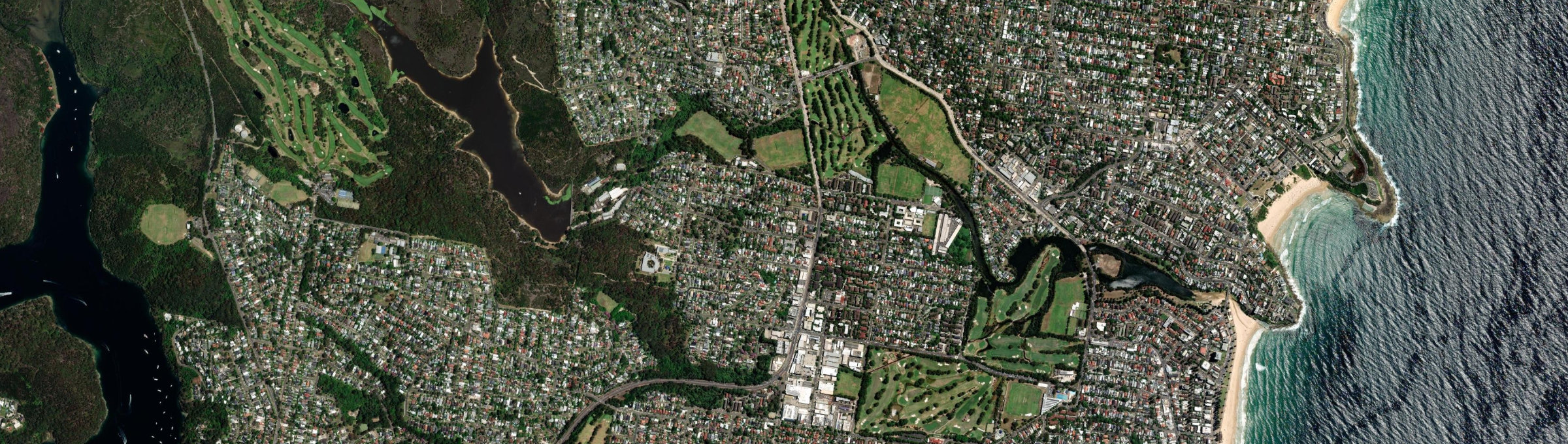 Aerial view of Manly Vale, NSW