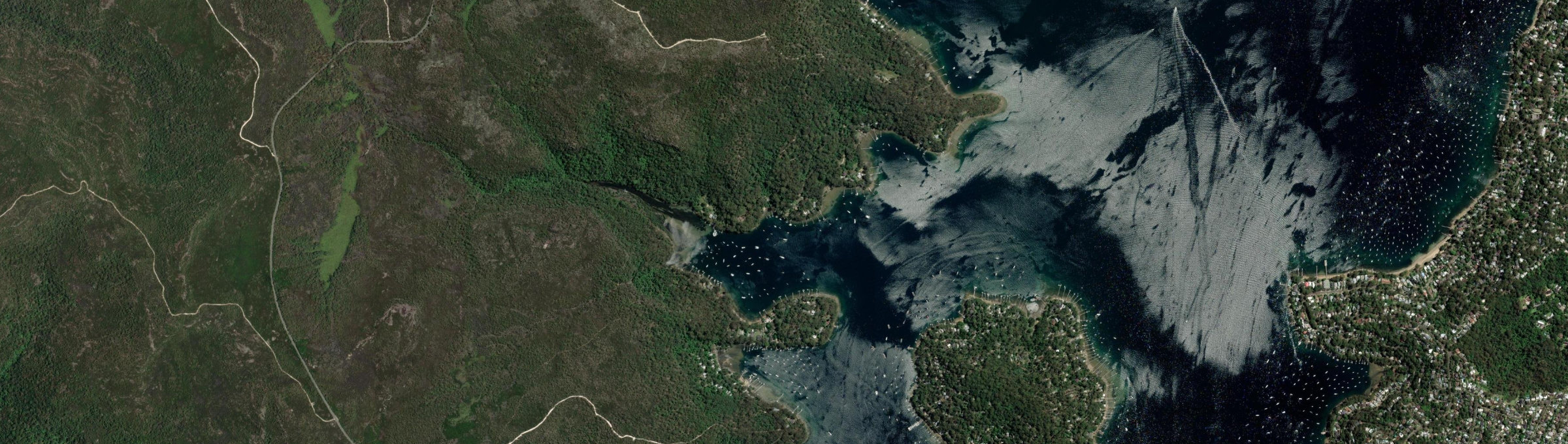 Aerial view of Lovett Bay, NSW