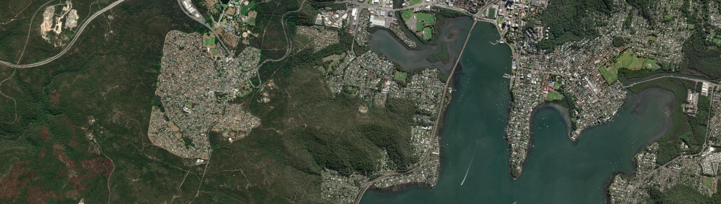 Aerial view of Point Clare, NSW