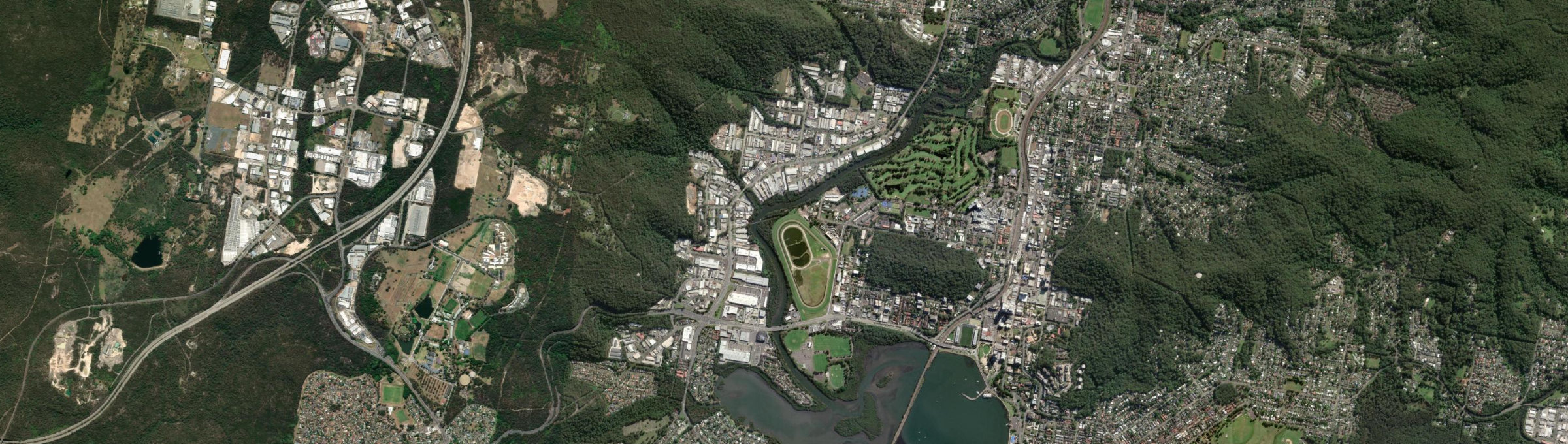 Aerial view of West Gosford, NSW