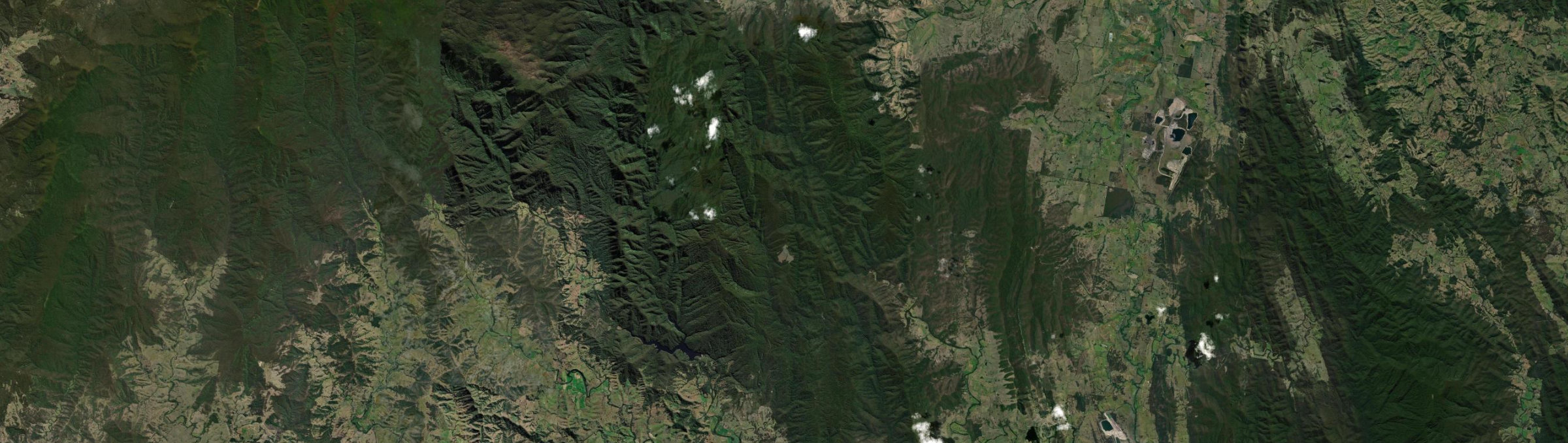 Aerial view of Upper Karuah River, NSW