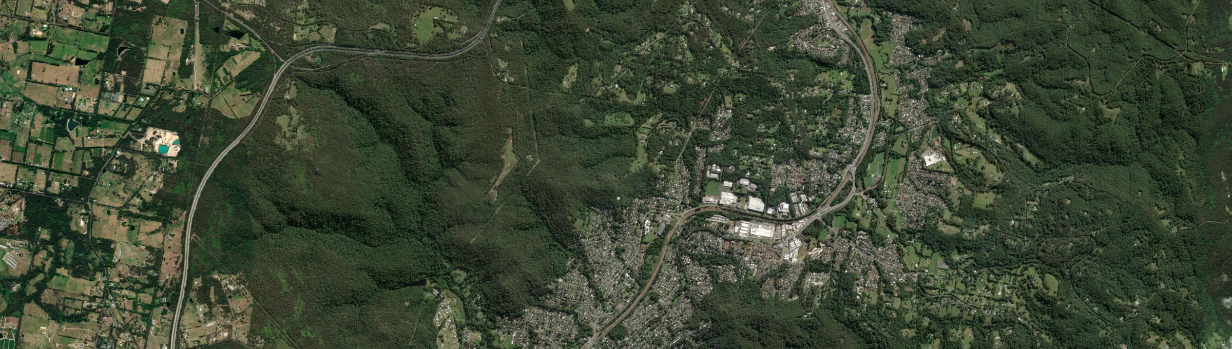 Aerial view of Niagara Park, NSW