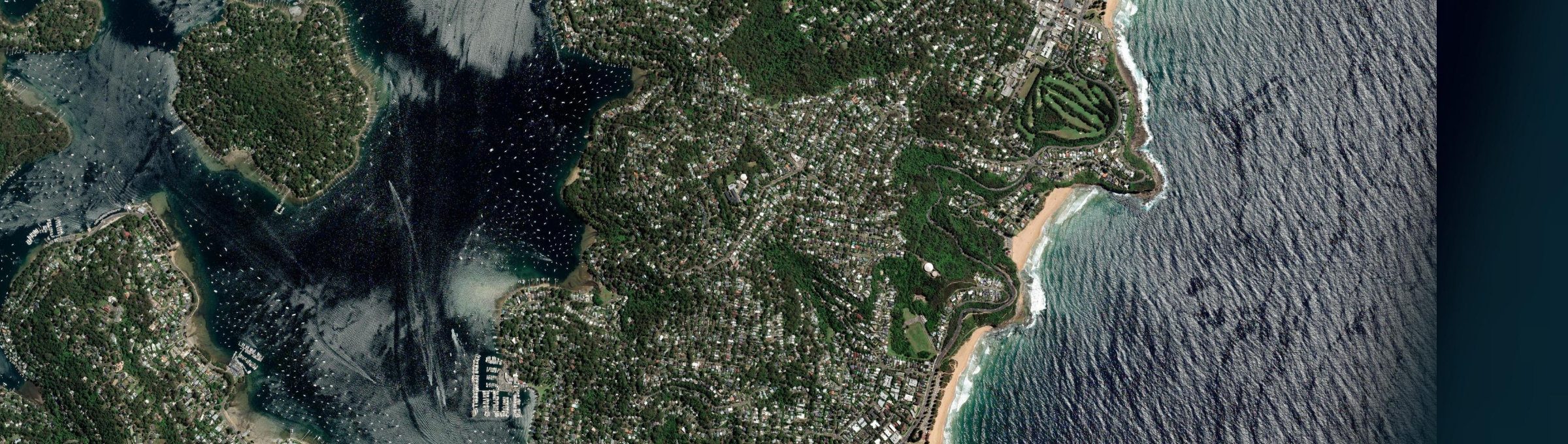 Aerial view of Bilgola Plateau, NSW