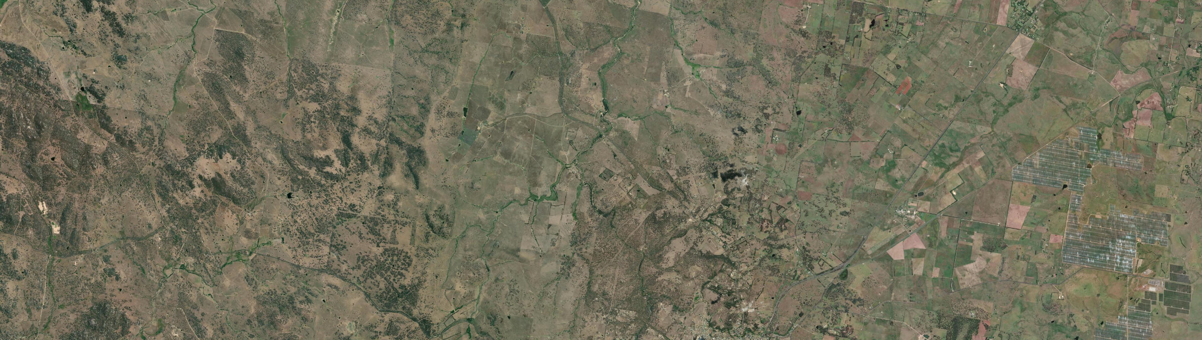 Aerial view of Rocky River (Uralla - NSW), NSW