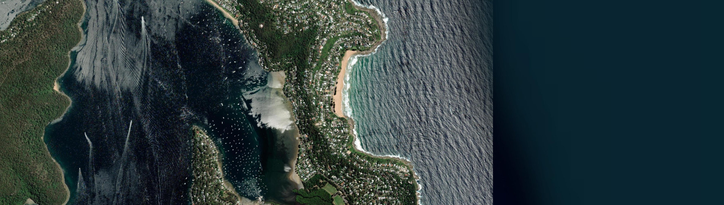 Aerial view of Whale Beach, NSW