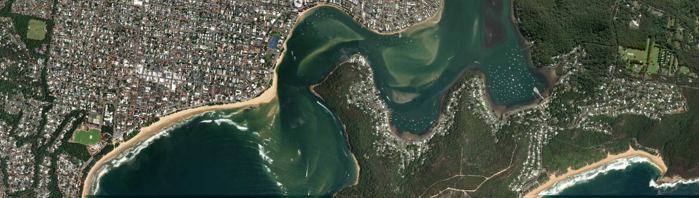 Aerial view of Wagstaffe, NSW