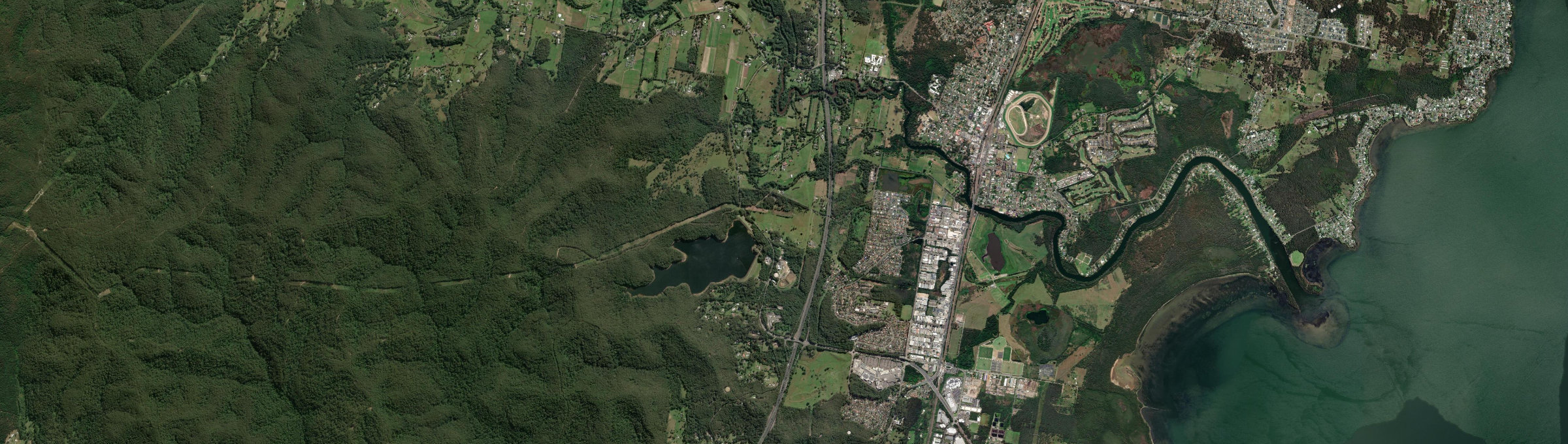 Aerial view of Mardi, NSW