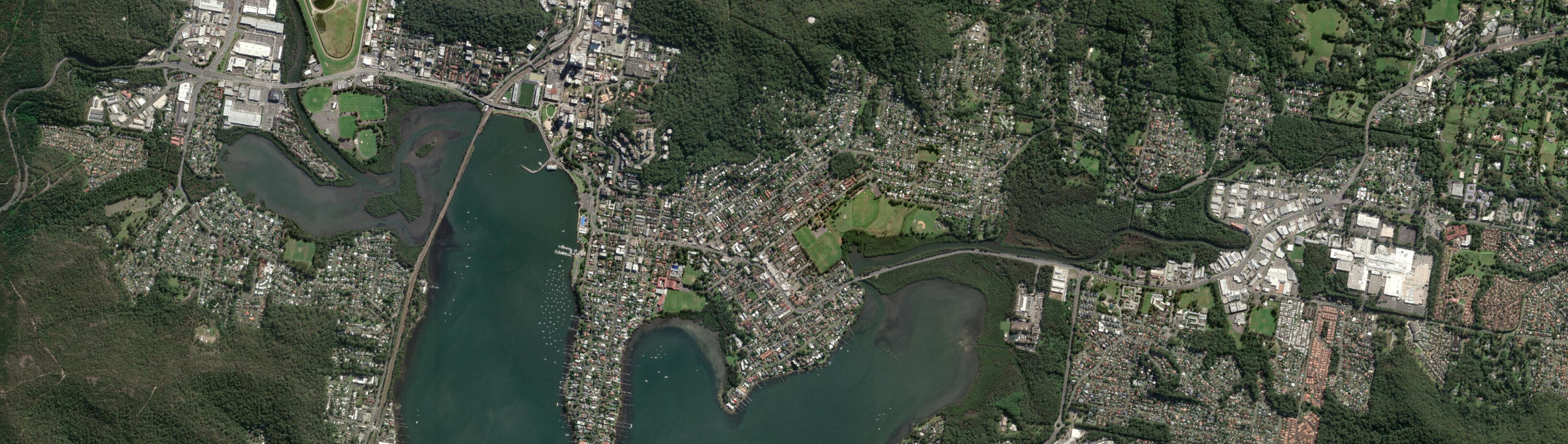Aerial view of East Gosford, NSW