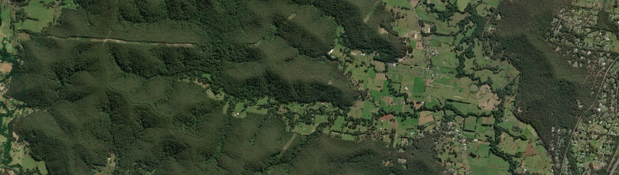 Aerial view of Little Jilliby, NSW