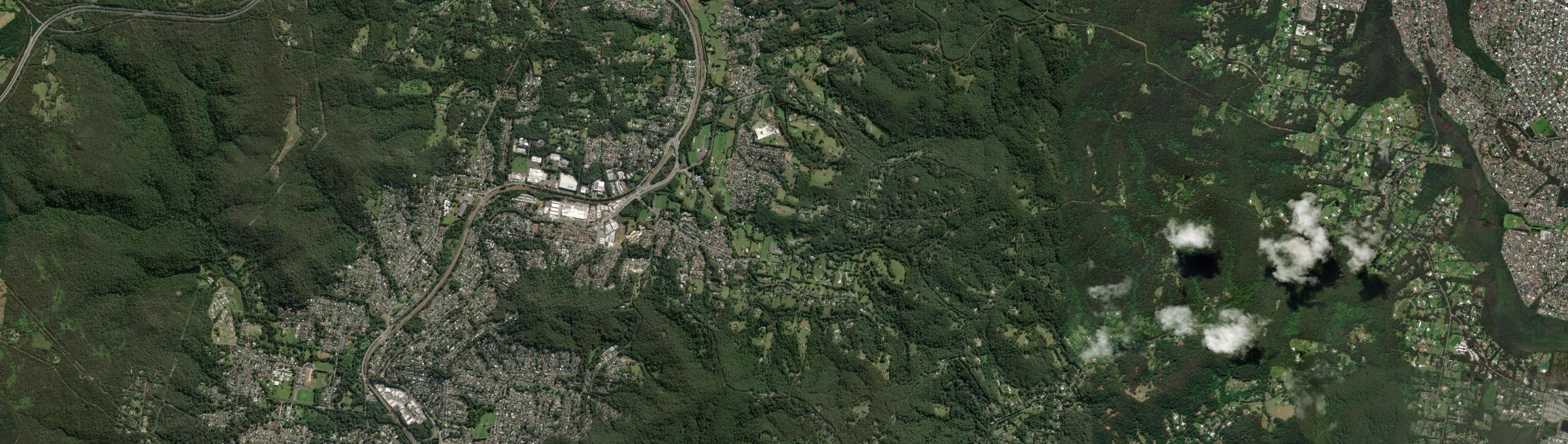 Aerial view of Lisarow, NSW