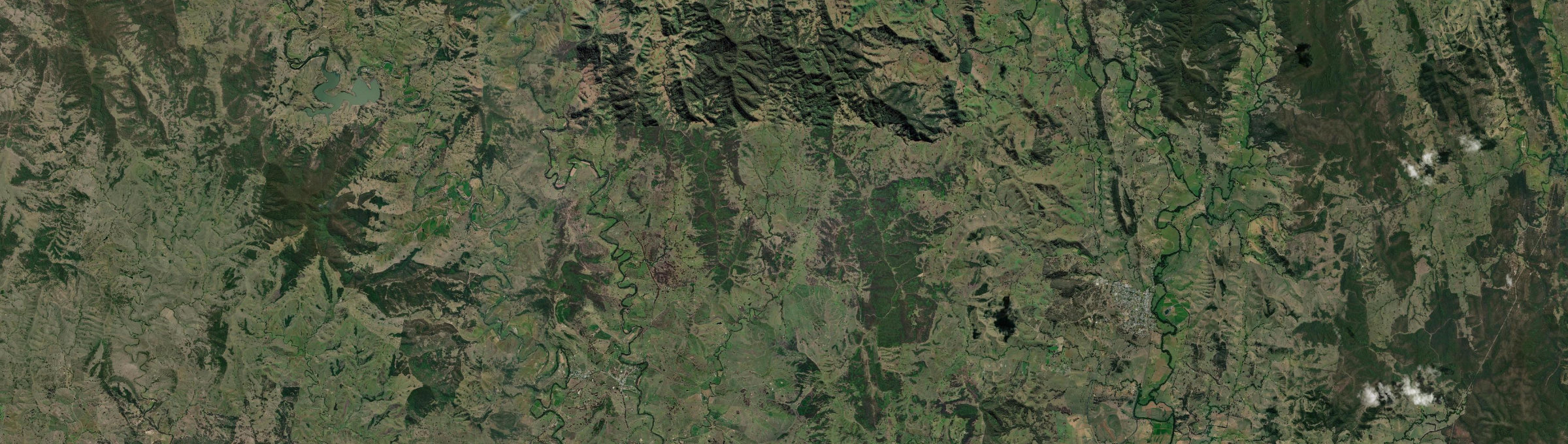 Aerial view of Bingleburra, NSW