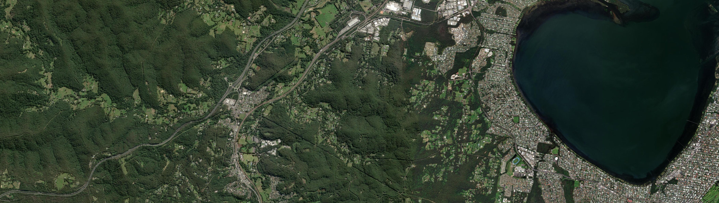 Aerial view of Fountaindale, NSW