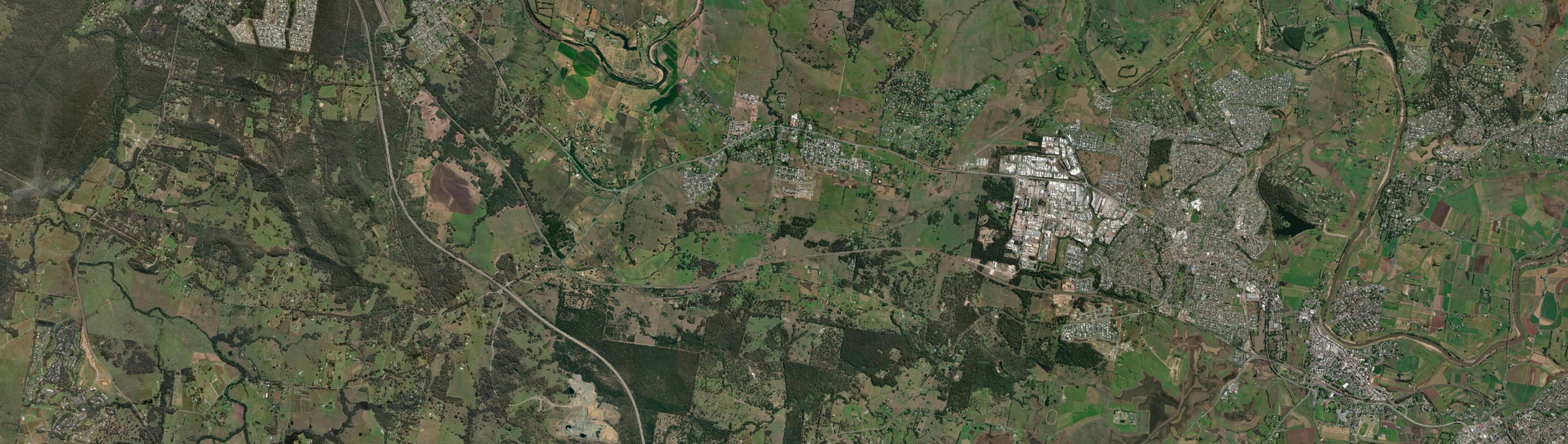 Aerial view of Lochinvar, NSW