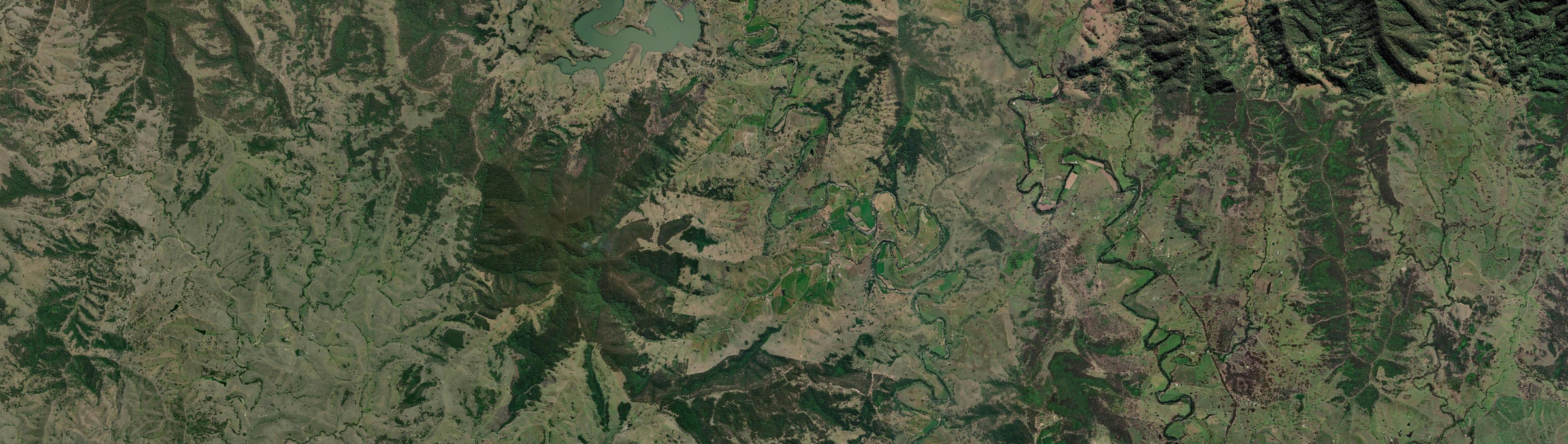 Aerial view of Mount Rivers, NSW