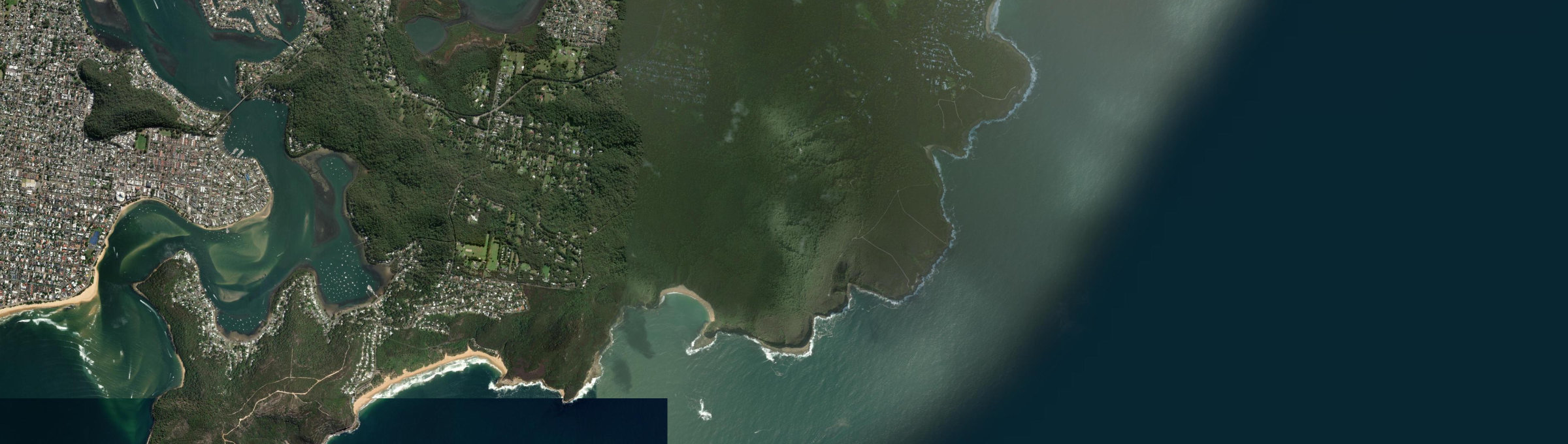 Aerial view of Bouddi, NSW