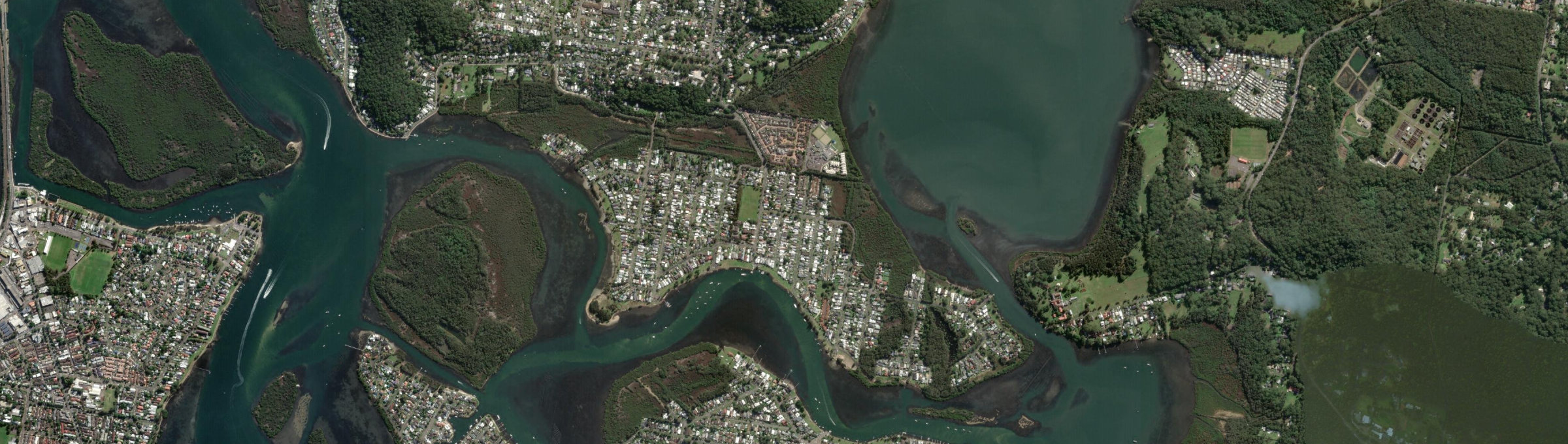 Aerial view of Davistown, NSW