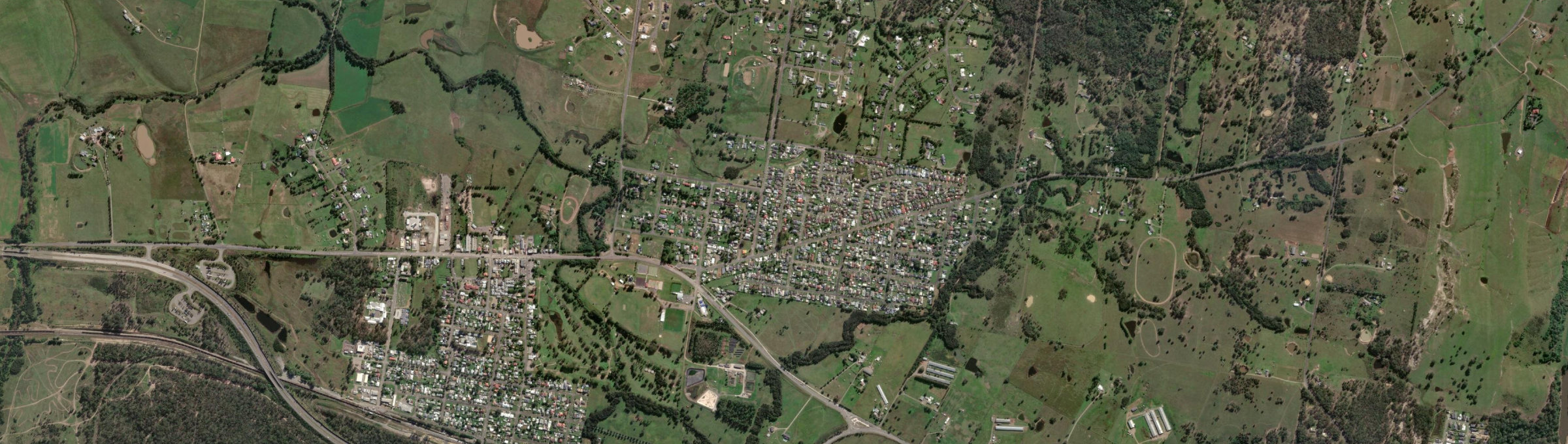 Aerial view of East Branxton, NSW