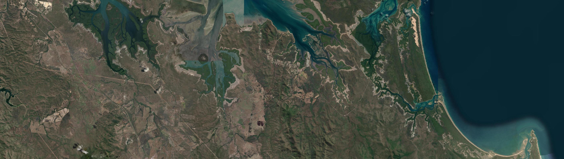 Aerial view of Rodds Bay, QLD