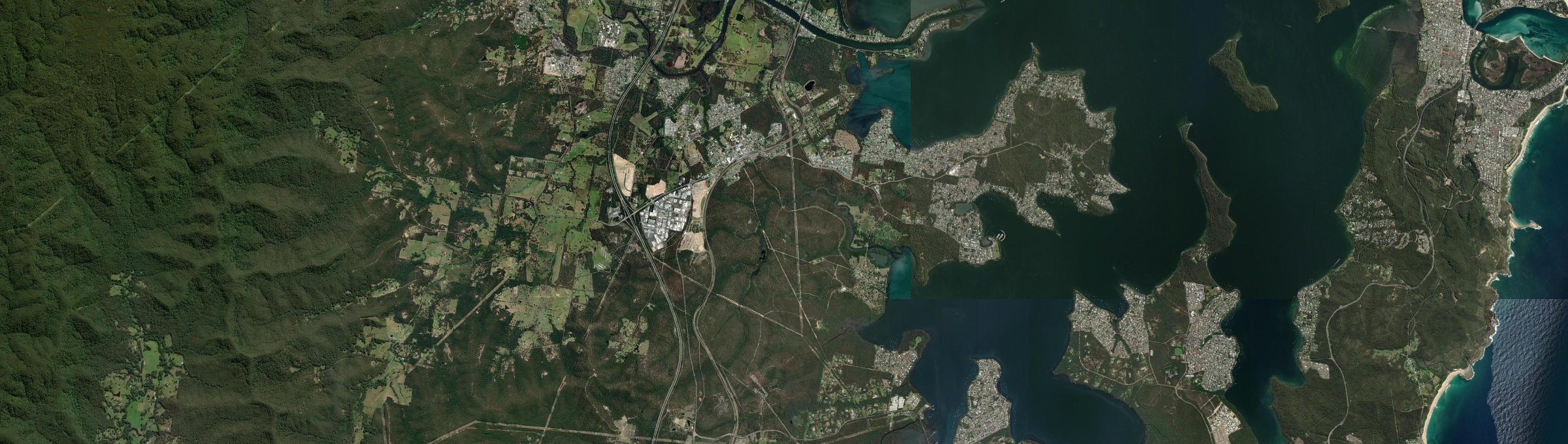 Aerial view of Morisset, NSW