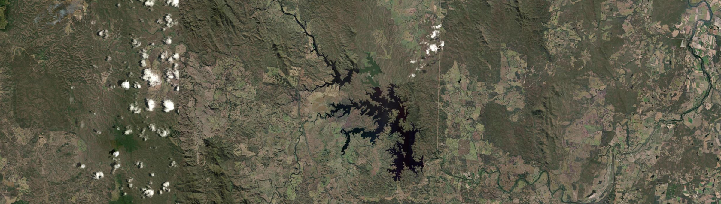 Aerial view of Lake Monduran, QLD