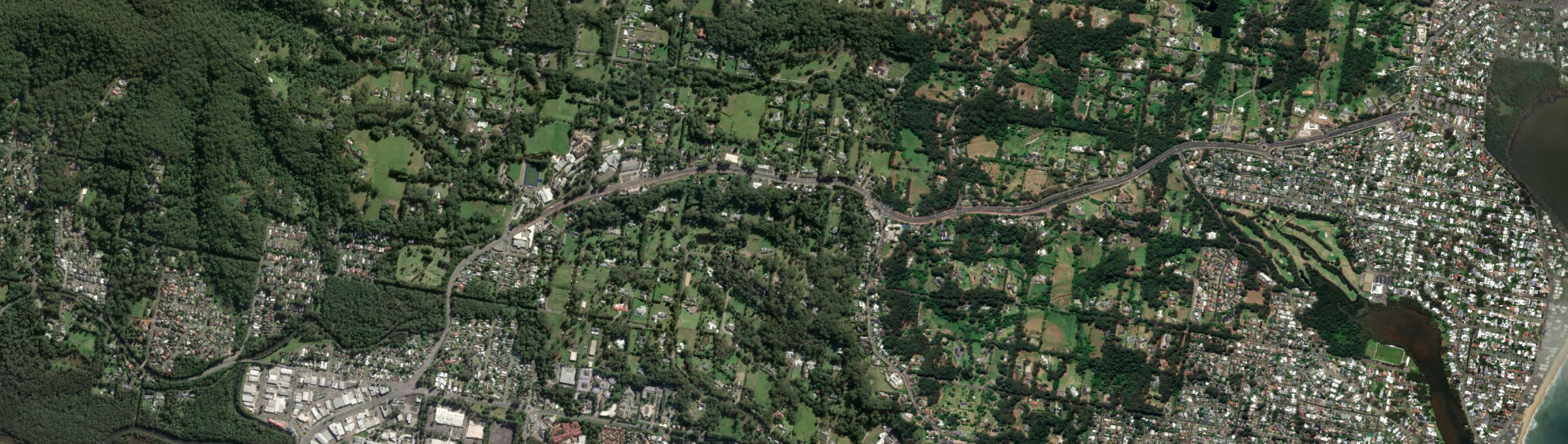 Aerial view of Erina Heights, NSW
