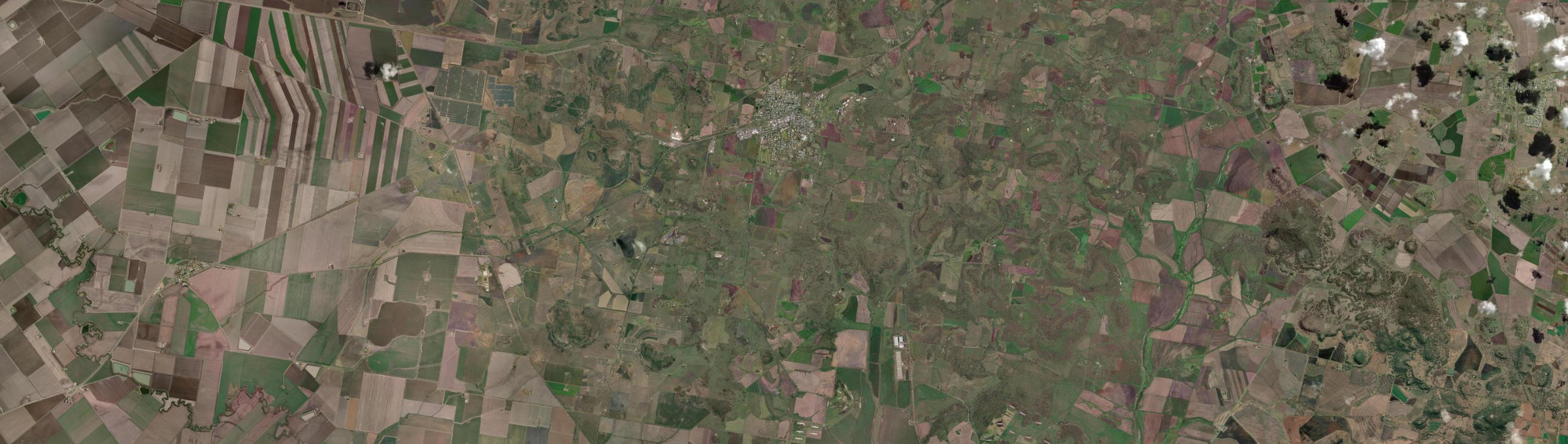 Aerial view of Pittsworth, QLD