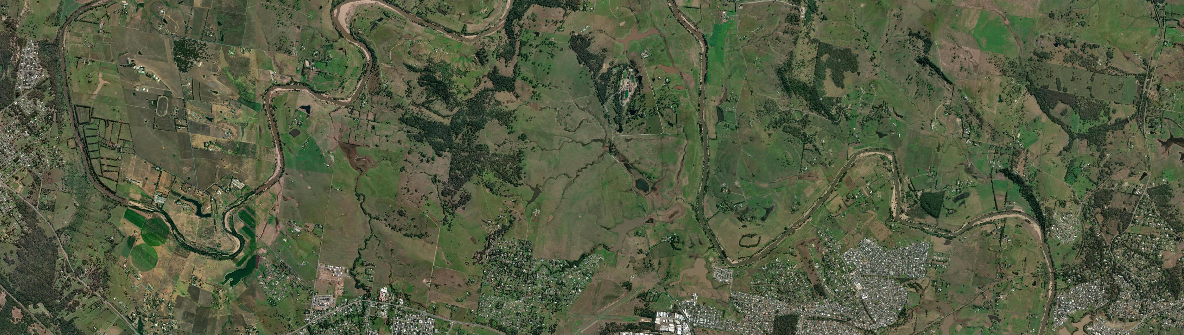 Aerial view of Anambah, NSW