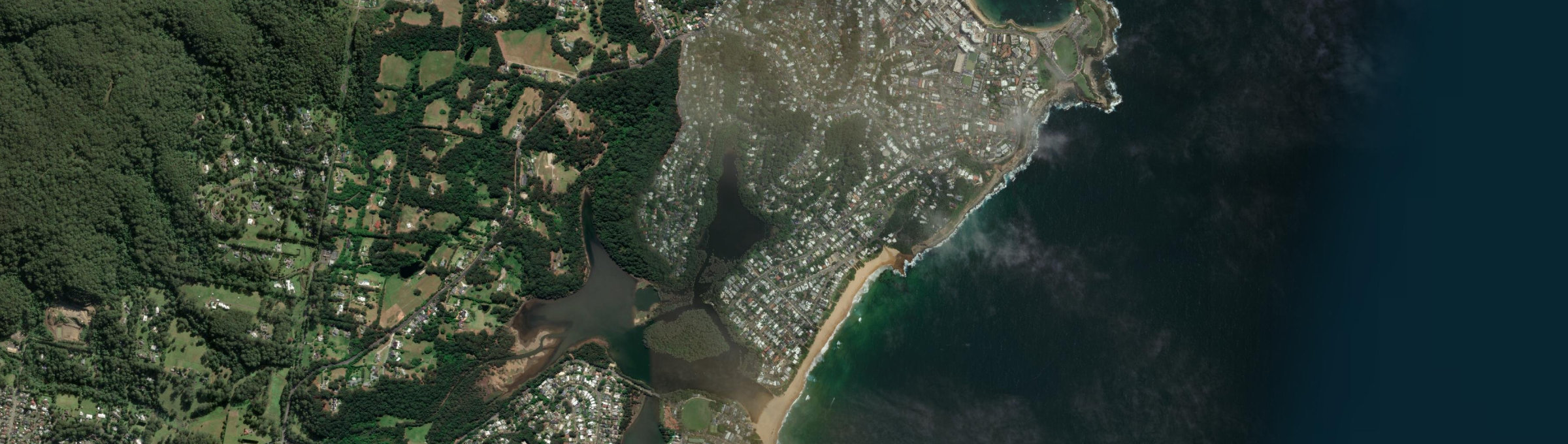 Aerial view of North Avoca, NSW
