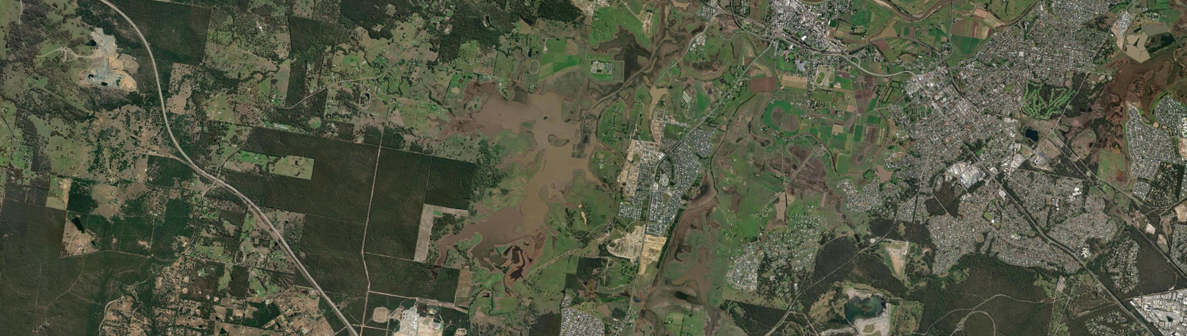 Aerial view of Gillieston Heights, NSW
