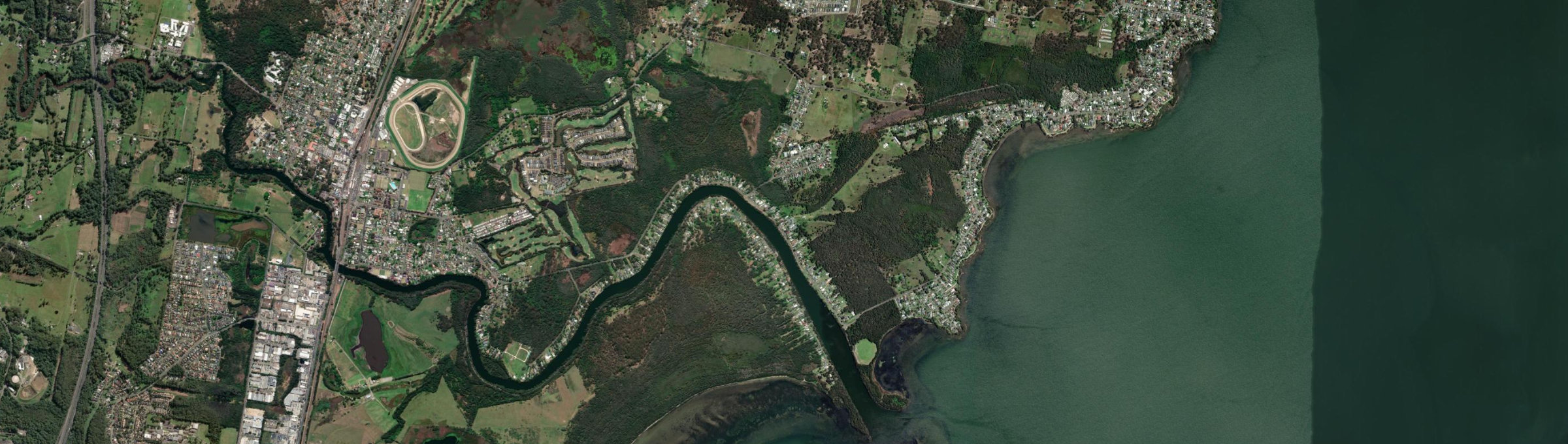 Aerial view of Tacoma, NSW